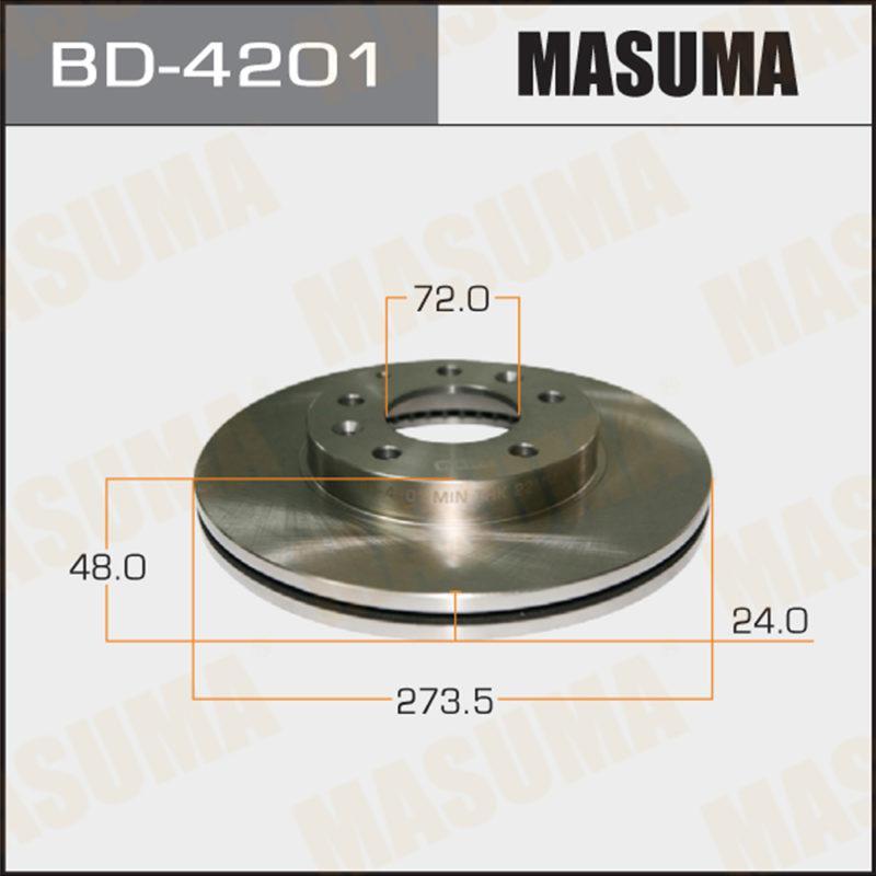 Диск тормозной MASUMA BD4201