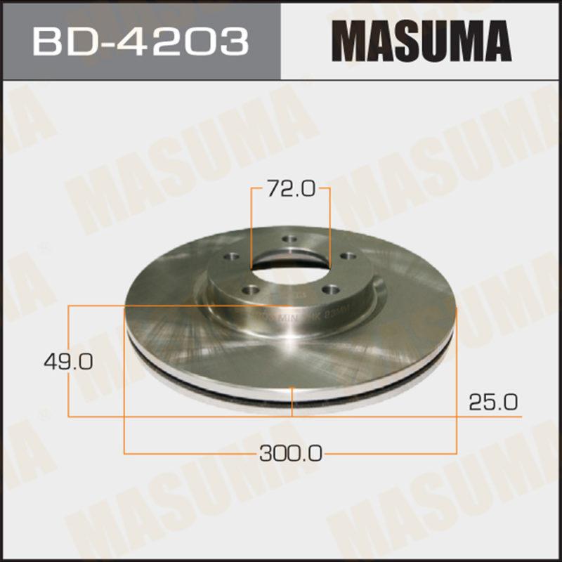 Диск тормозной MASUMA BD4203