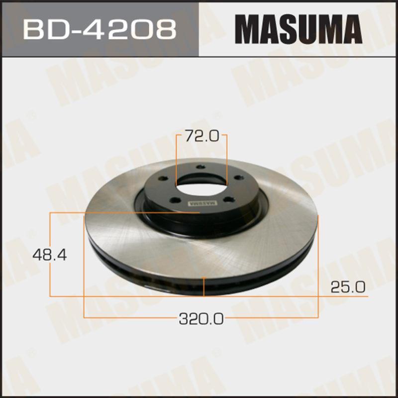 Диск тормозной MASUMA BD4208