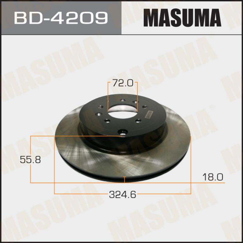Диск тормозной MASUMA BD4209