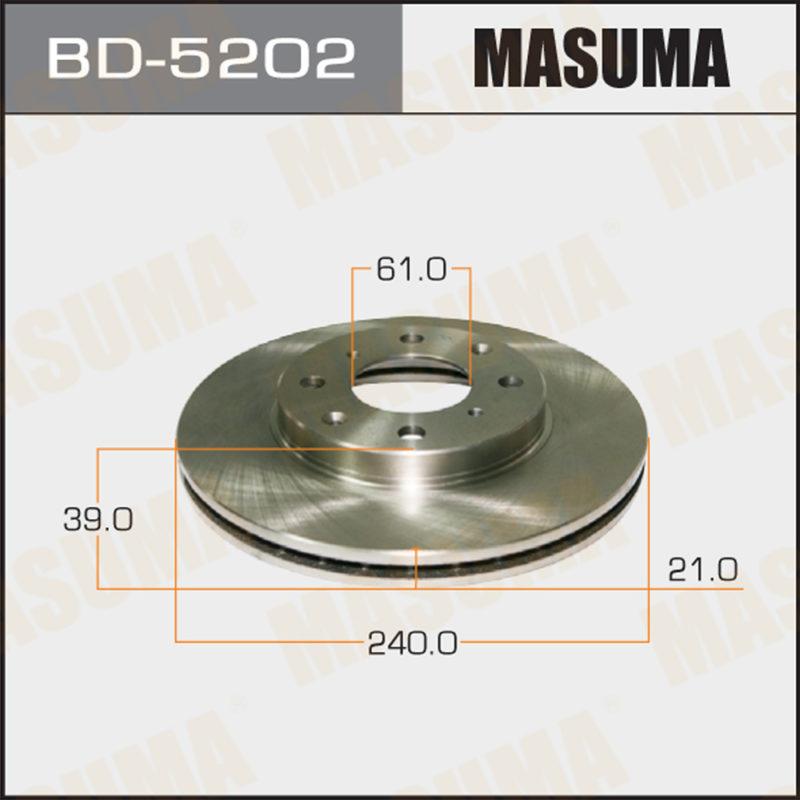 Диск гальмівний MASUMA BD5202