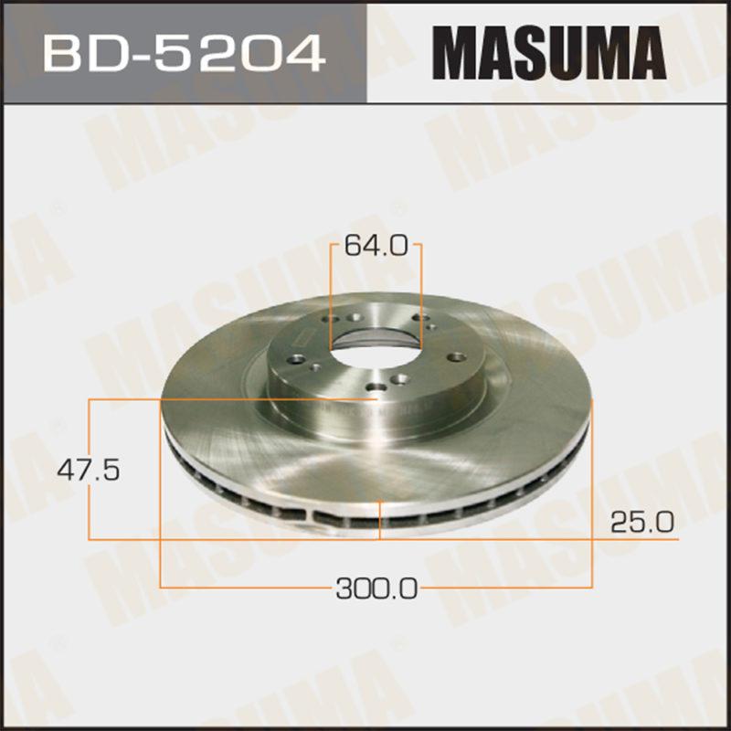 Диск тормозной MASUMA BD5204