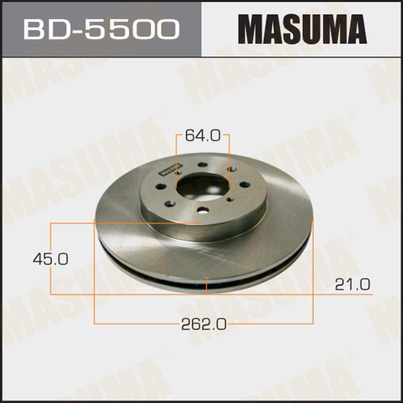 Диск тормозной MASUMA BD5500