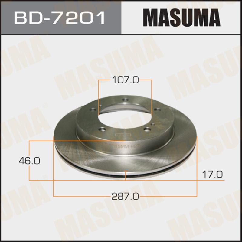 Диск тормозной MASUMA BD7201