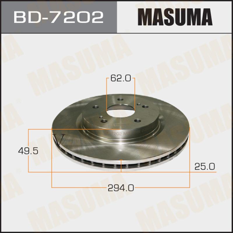 Диск тормозной MASUMA BD7202