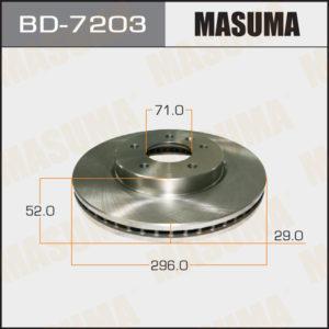 Диск тормозной MASUMA BD7203