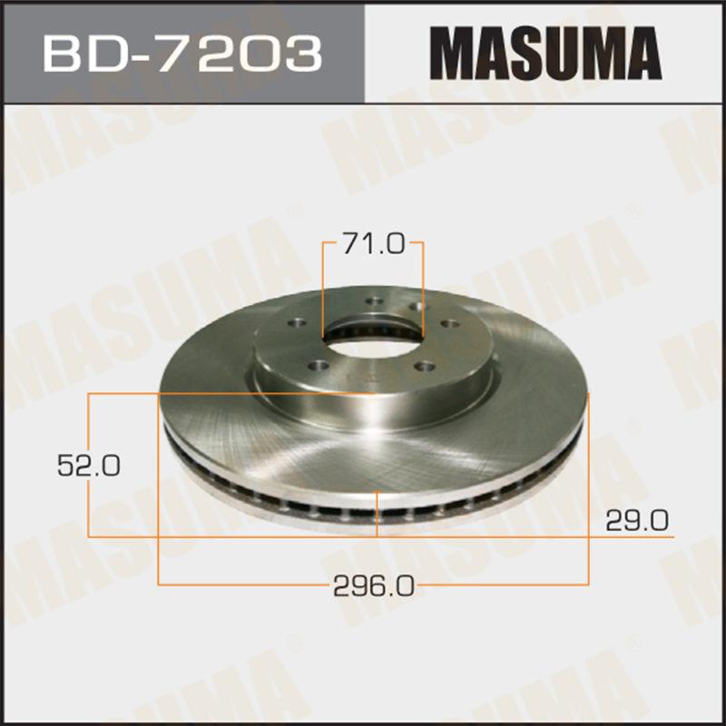 Диск гальмівний MASUMA BD7203