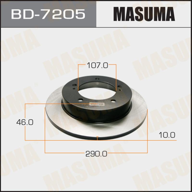 Диск гальмівний MASUMA BD7205