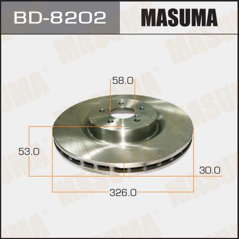Диск тормозной MASUMA BD8202