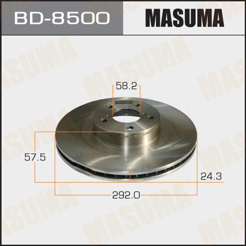 Диск тормозной MASUMA BD8500