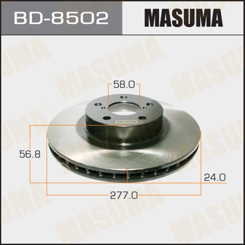 Диск тормозной MASUMA BD8502