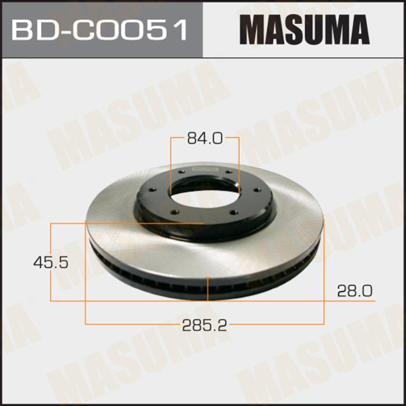 Диск тормозной MASUMA BDC0051