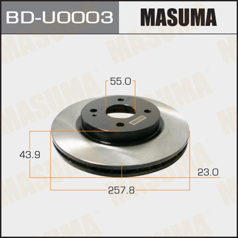 Диск тормозной MASUMA BDU0003