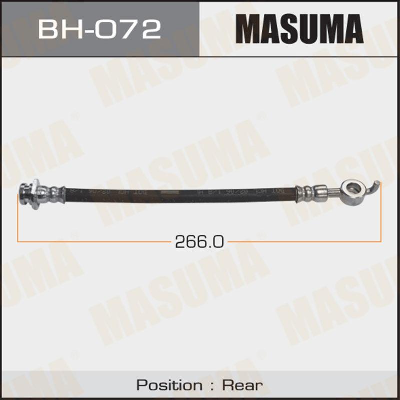 Шланг тормозной MASUMA BH072