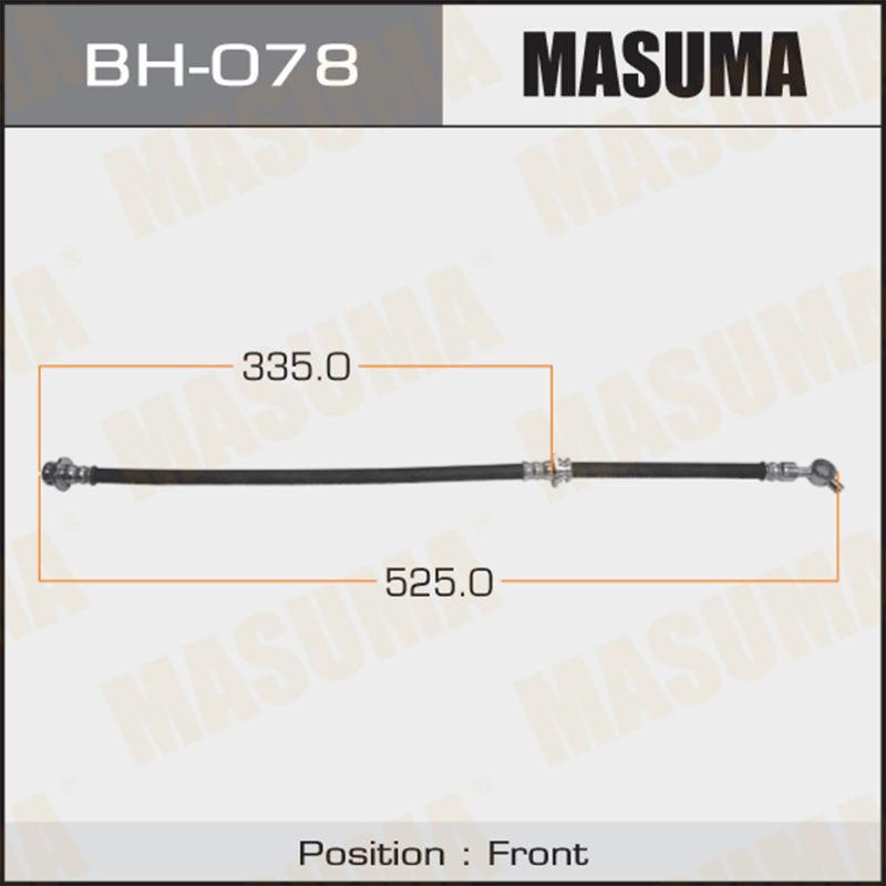 Шланг тормозной MASUMA BH078