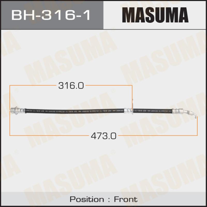 Шланг гальмівний MASUMA BH3161