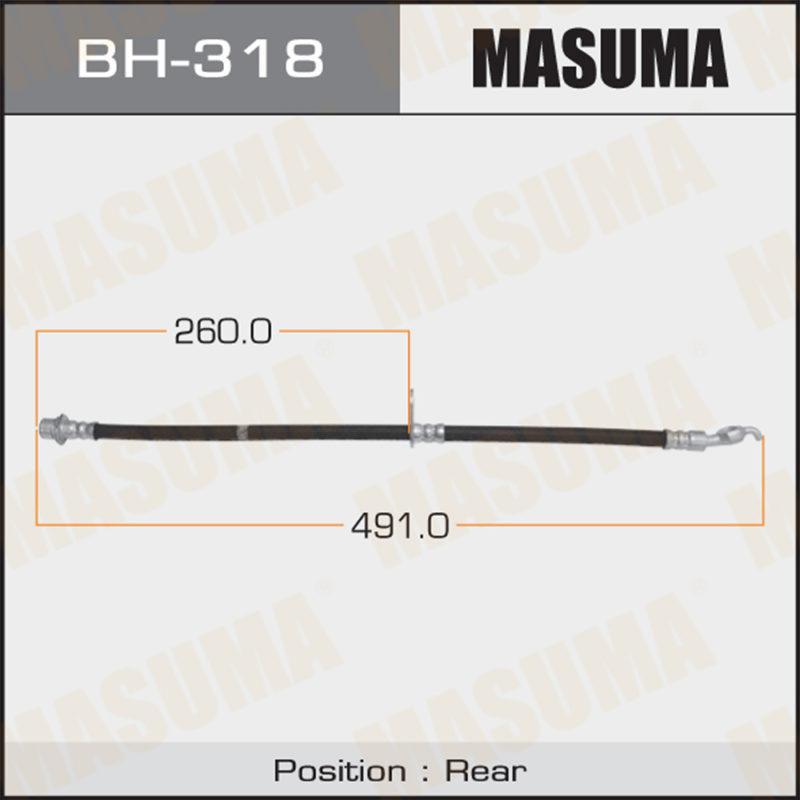 Шланг тормозной MASUMA BH318