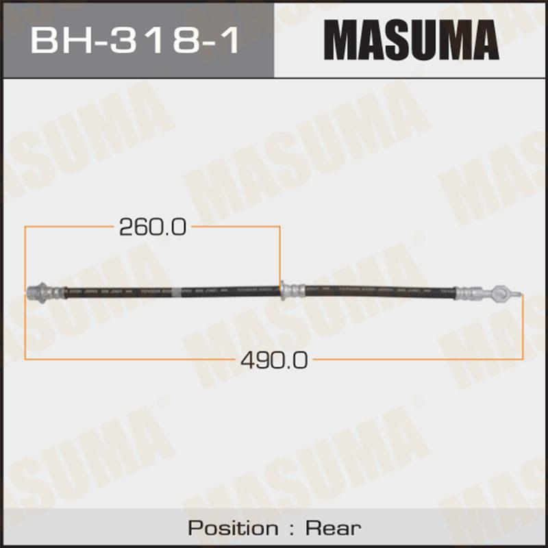 Шланг тормозной MASUMA BH3181