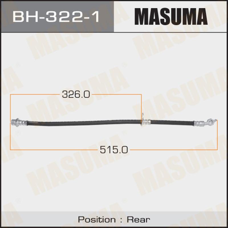 Шланг гальмівний MASUMA BH3221
