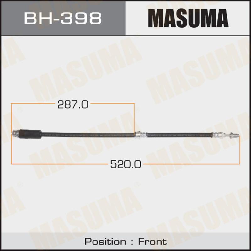 Шланг гальмівний MASUMA BH398