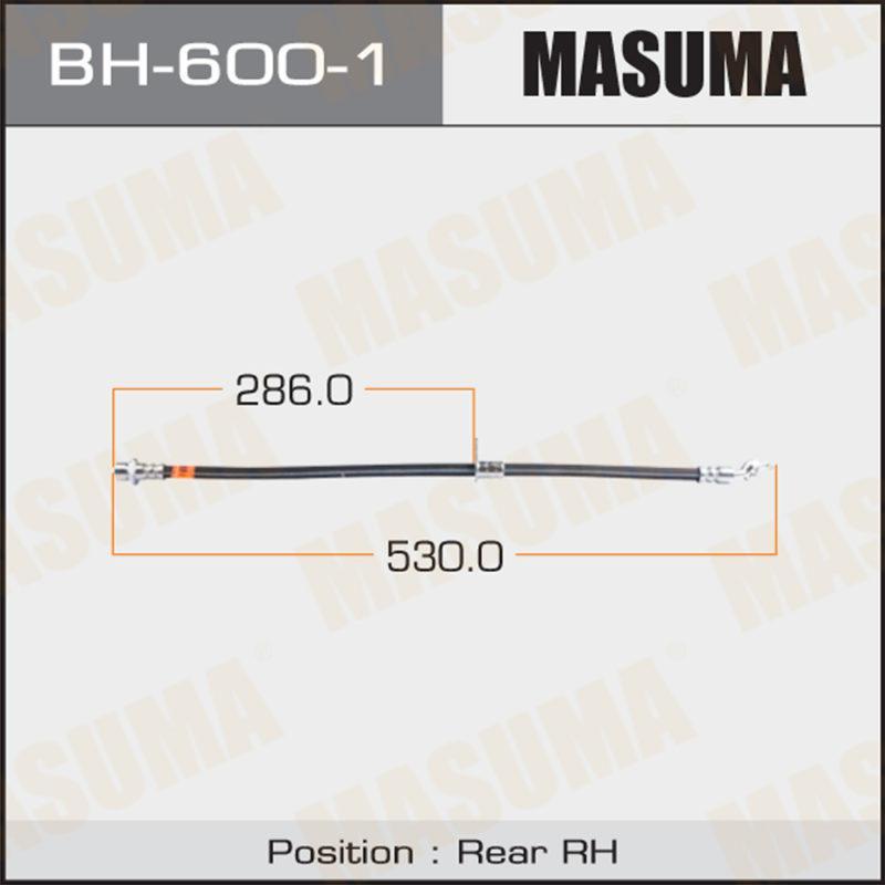 Шланг гальмівний MASUMA BH6001
