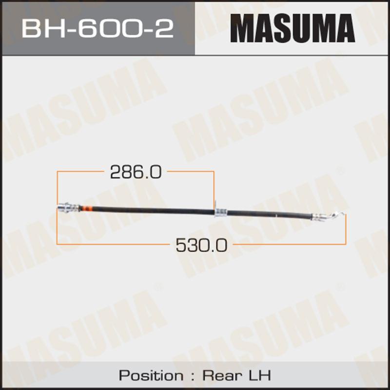 Шланг гальмівний MASUMA BH6002