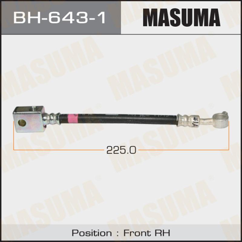 Шланг гальмівний MASUMA BH6431
