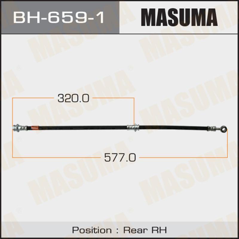 Шланг тормозной MASUMA BH6591
