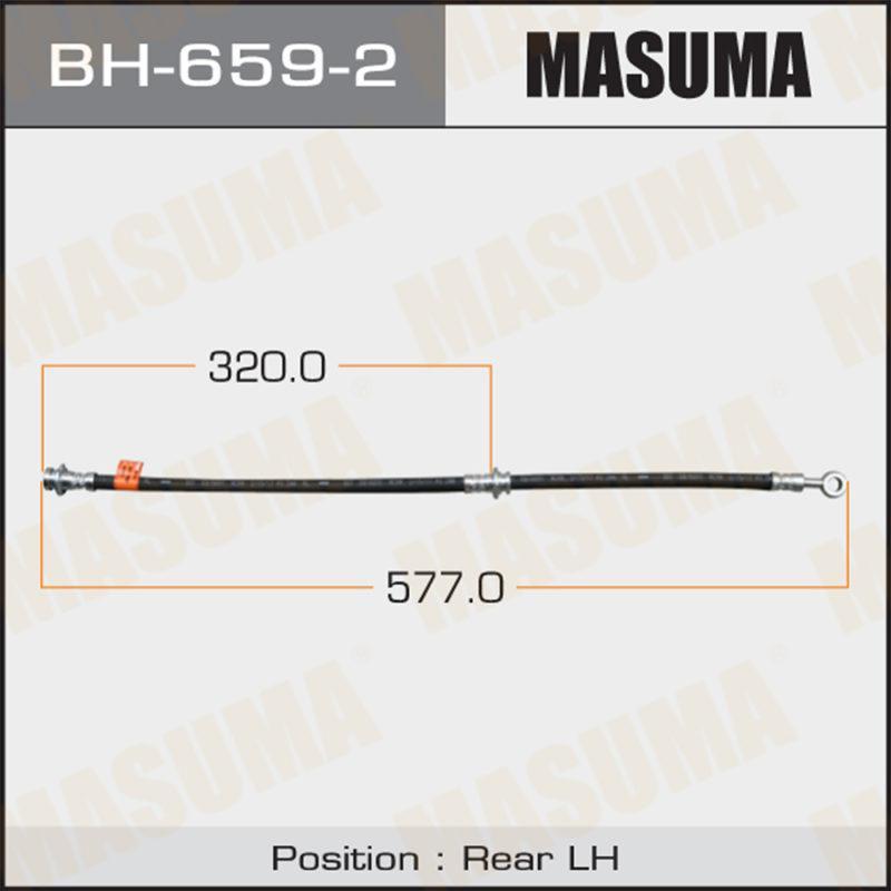 Шланг тормозной MASUMA BH6592