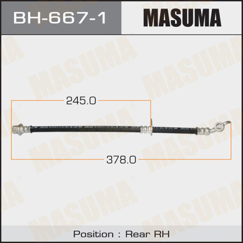 Шланг тормозной MASUMA BH6671