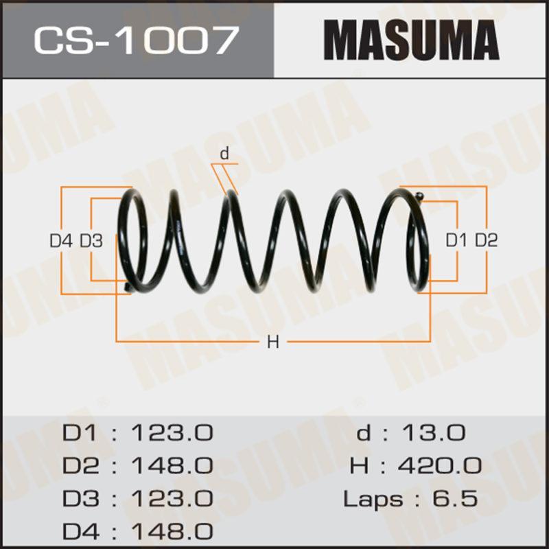 Пружина подвески MASUMA CS1007