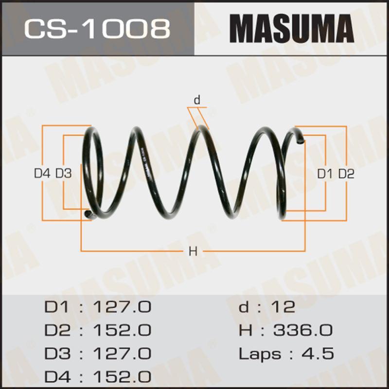Пружина подвески MASUMA CS1008