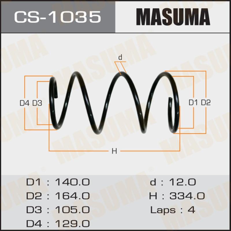 Пружина подвески MASUMA CS1035