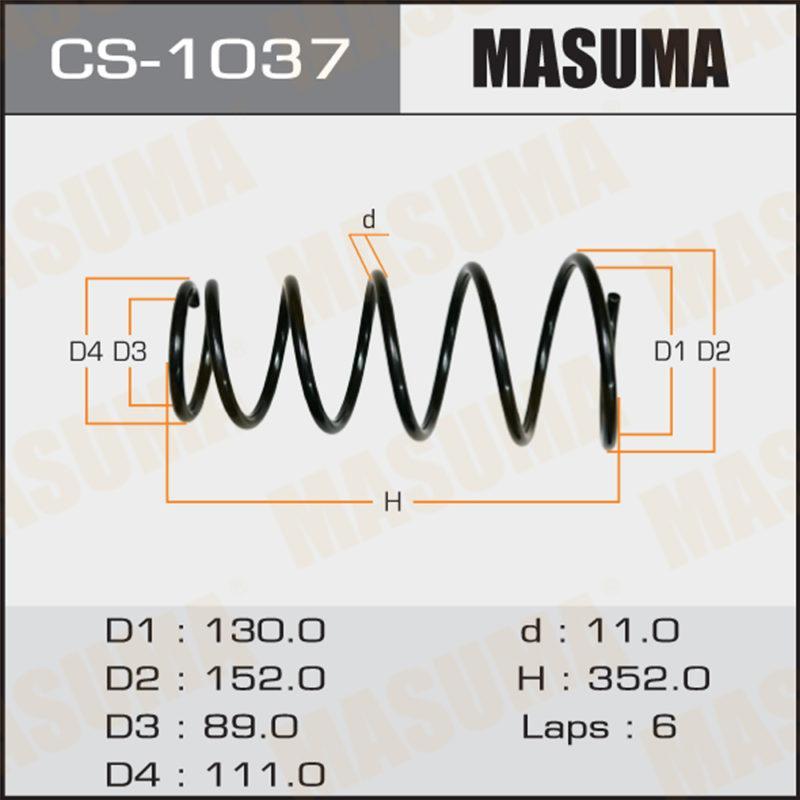 Пружина підвіски MASUMA CS1037