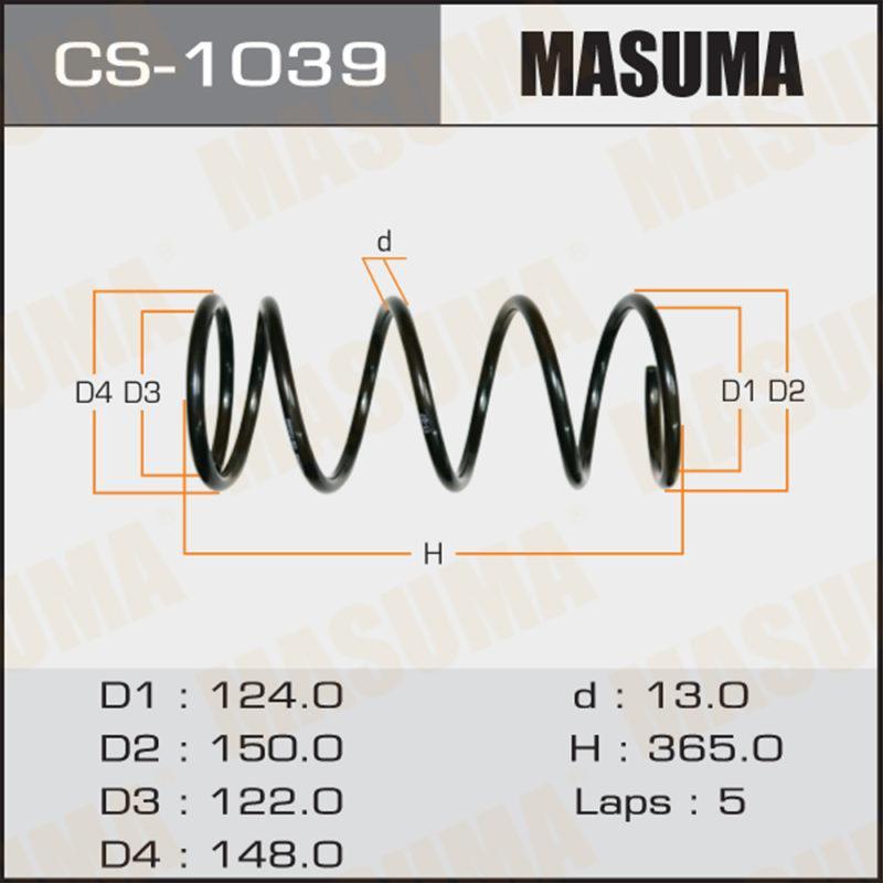 Пружина подвески MASUMA CS1039