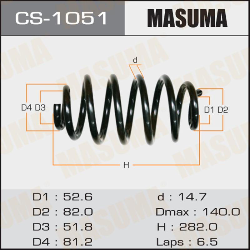 Пружина подвески MASUMA CS1051