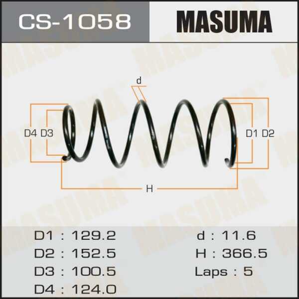 Пружина підвіски MASUMA CS1058