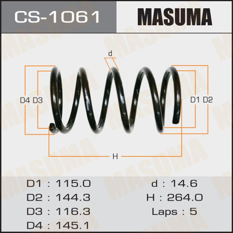 Пружина подвески MASUMA CS1061