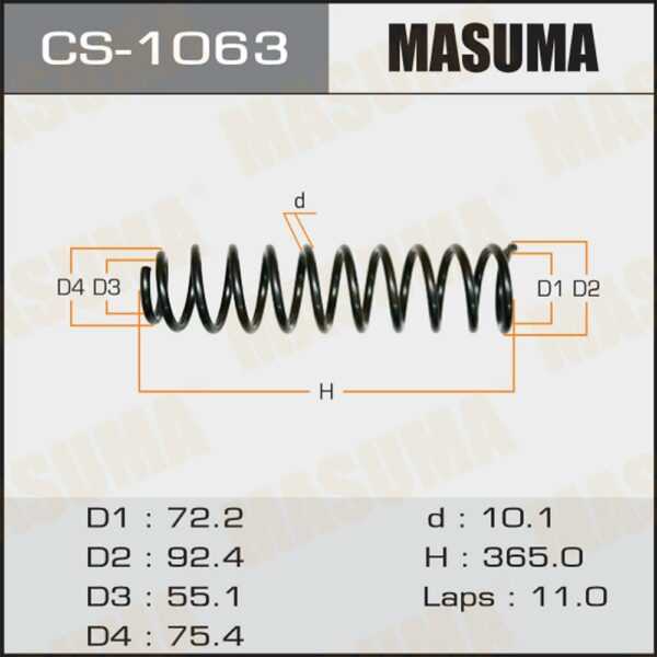 Пружина подвески MASUMA CS1063