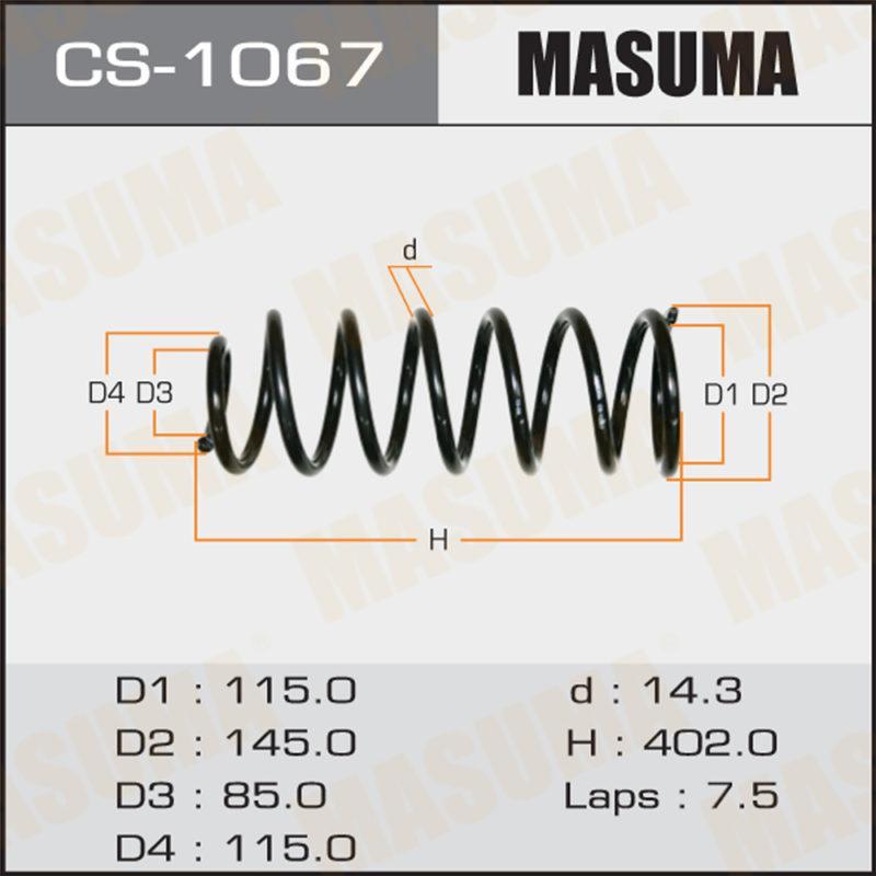 Пружина подвески MASUMA CS1067