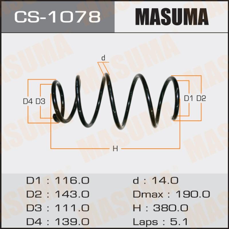 Пружина подвески MASUMA CS1078