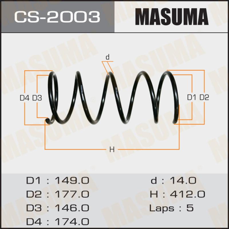 Пружина підвіски MASUMA CS2003