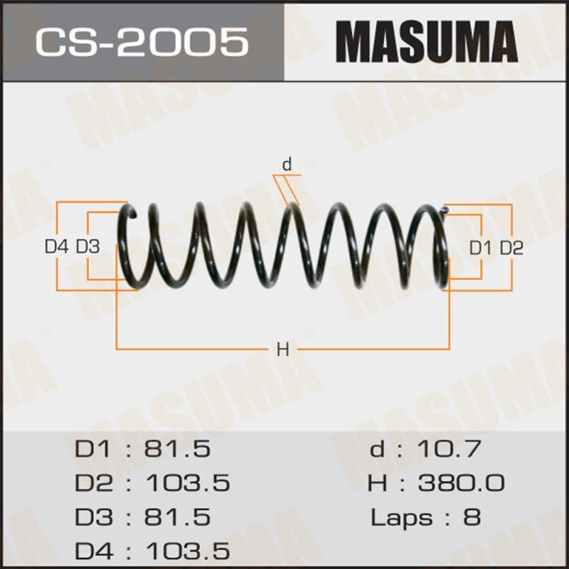 Пружина подвески MASUMA CS2005