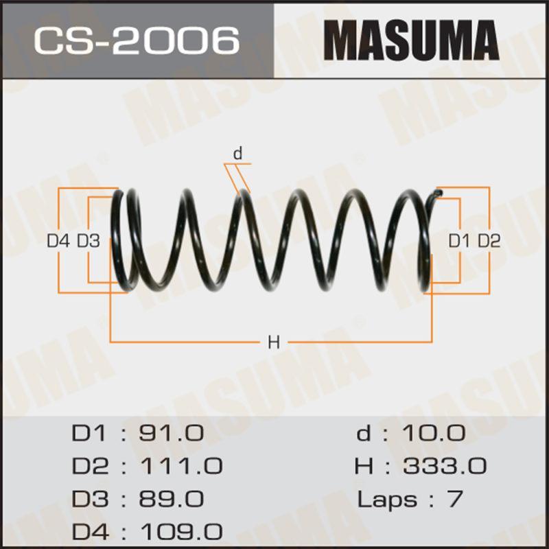 Пружина підвіски MASUMA CS2006
