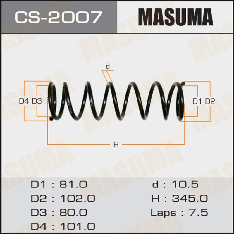 Пружина підвіски MASUMA CS2007