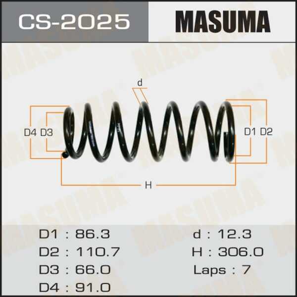 Пружина подвески MASUMA CS2025