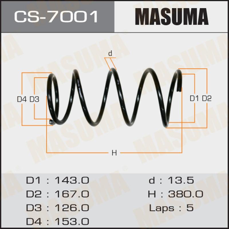 Пружина підвіски MASUMA CS7001