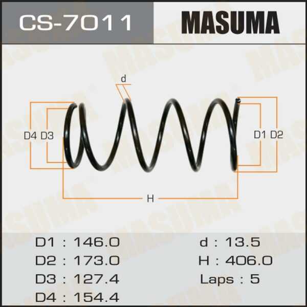 Пружина подвески MASUMA CS7011