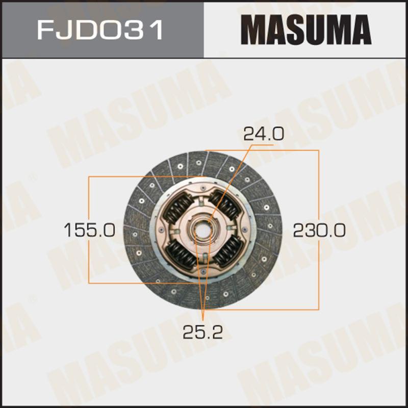 Диск зчеплення MASUMA FJD031