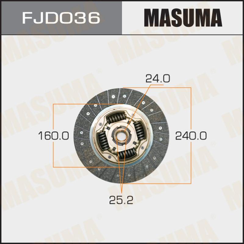 Диск сцепления  MASUMA FJD036